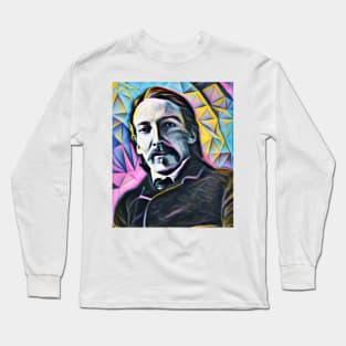Robert Louis Stevenson Portrait | Robert Louis Stevenson Artwork 4 Long Sleeve T-Shirt